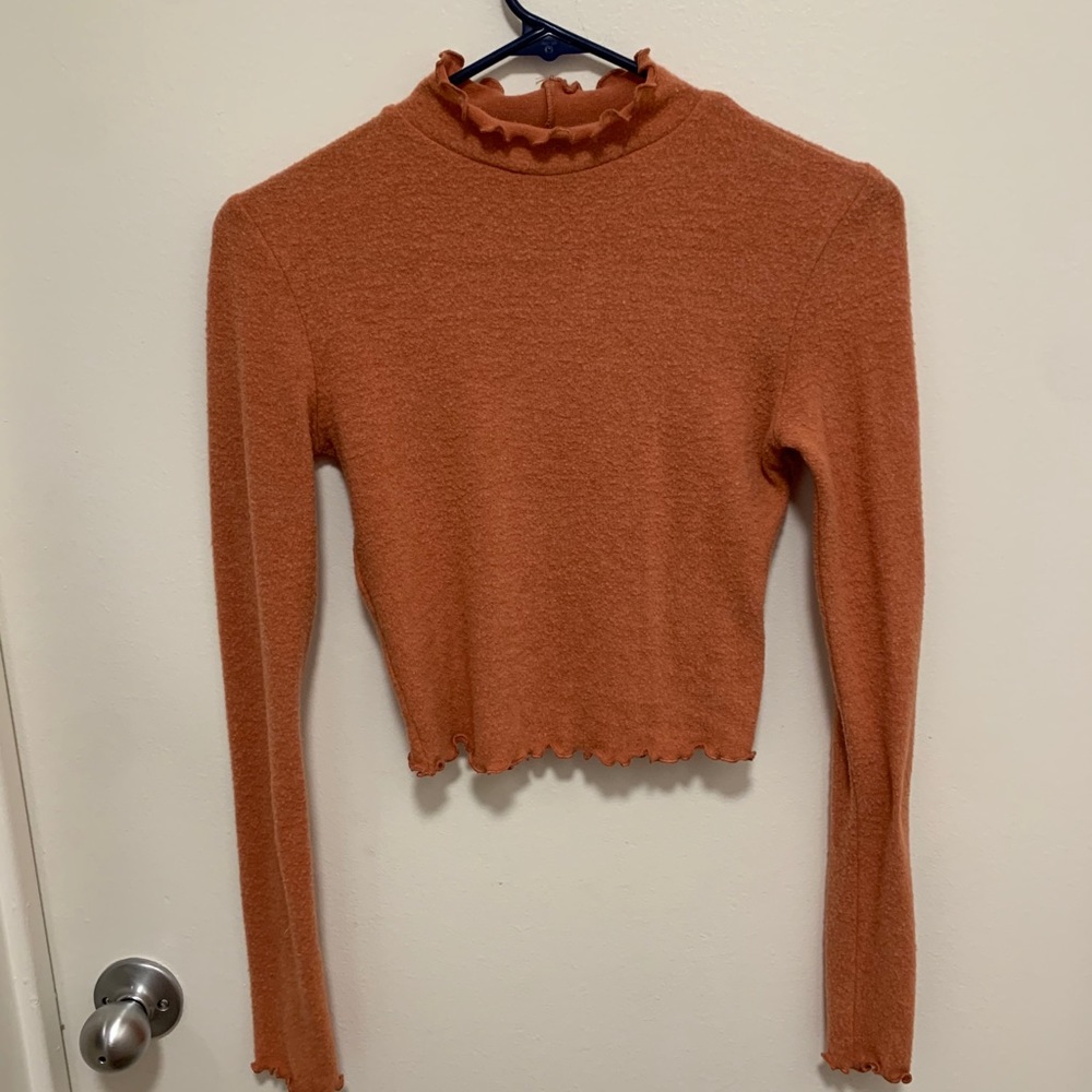 Out From Under Cropped Fitted Sweater